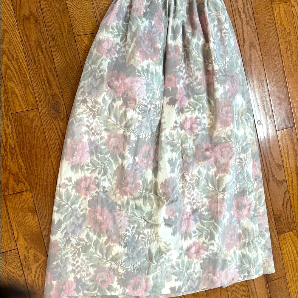 CHANEL Green Pleated Maxi Skirt for Resort Wear